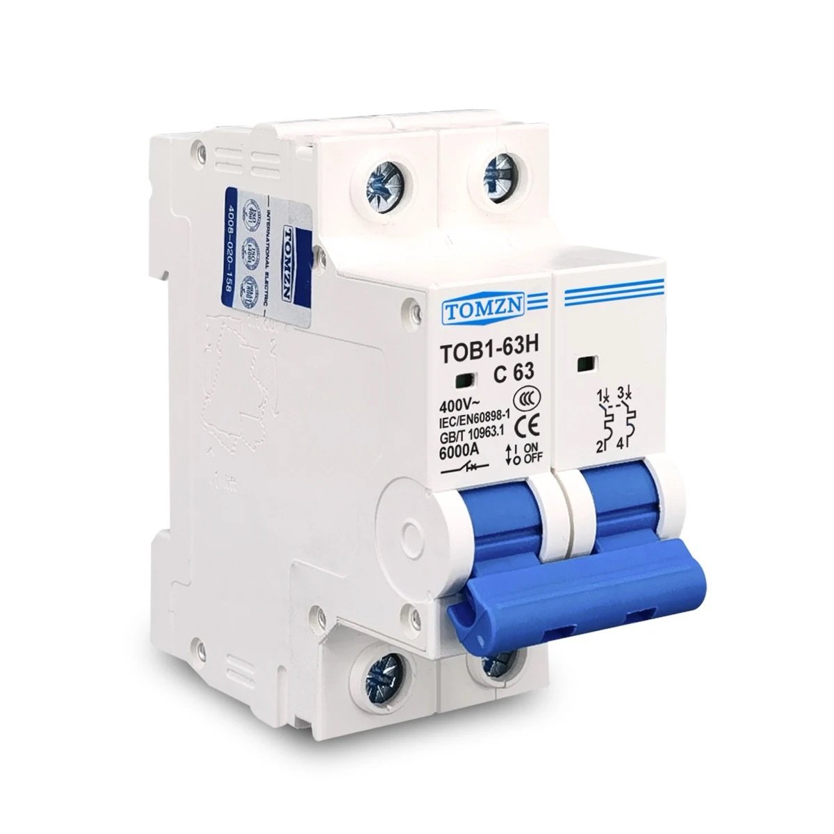 Tomzn AC Breaker 400V 2P - Image 2