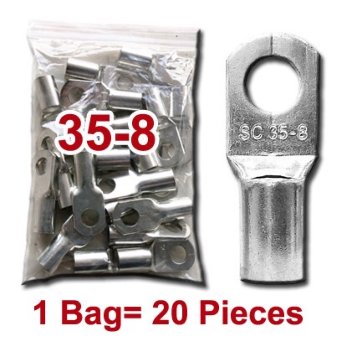 SC 35-8 Copper Cable Lugs – Pack of 20