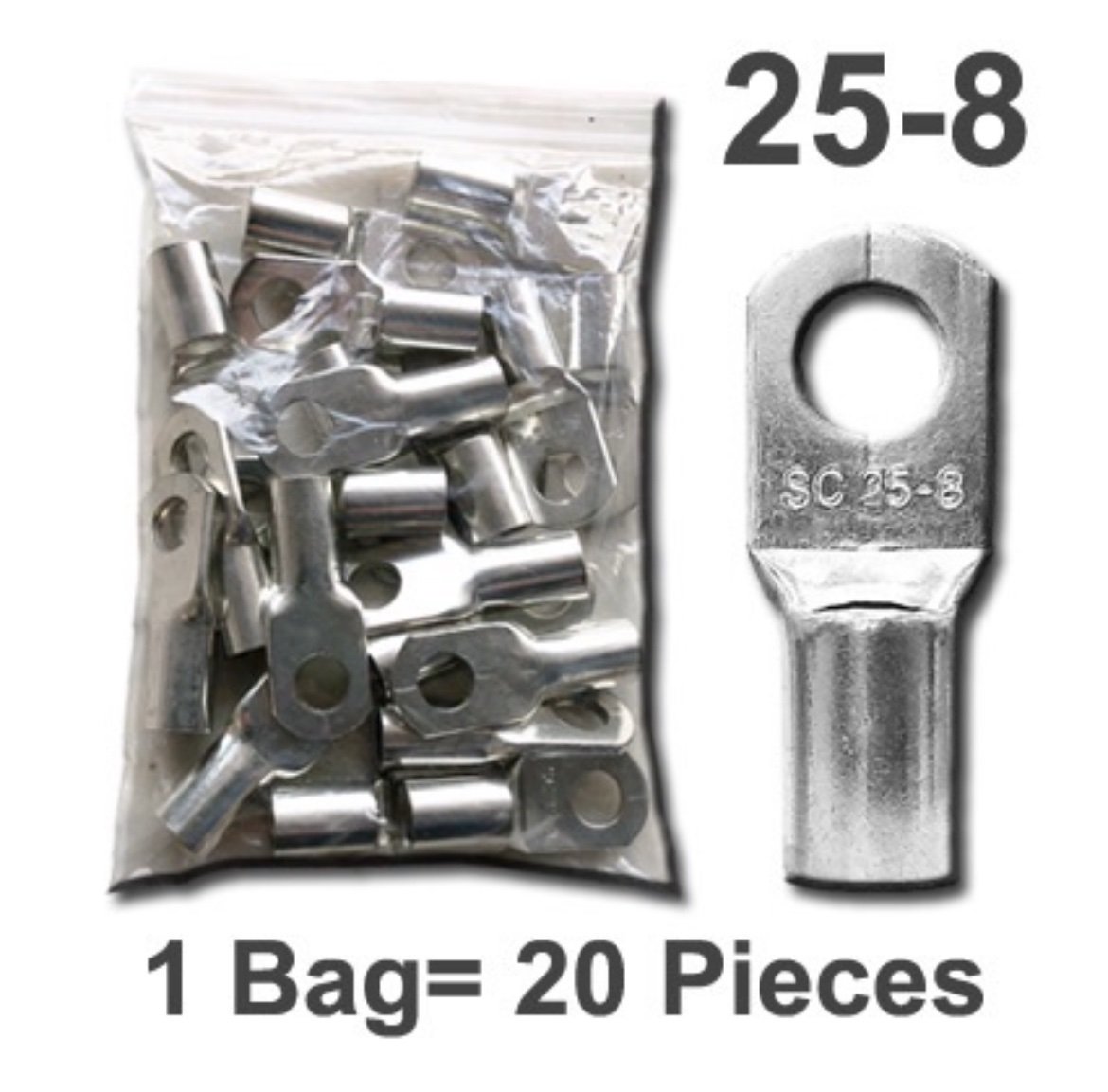 SC 25-8 Copper Cable Lugs – Pack of 20