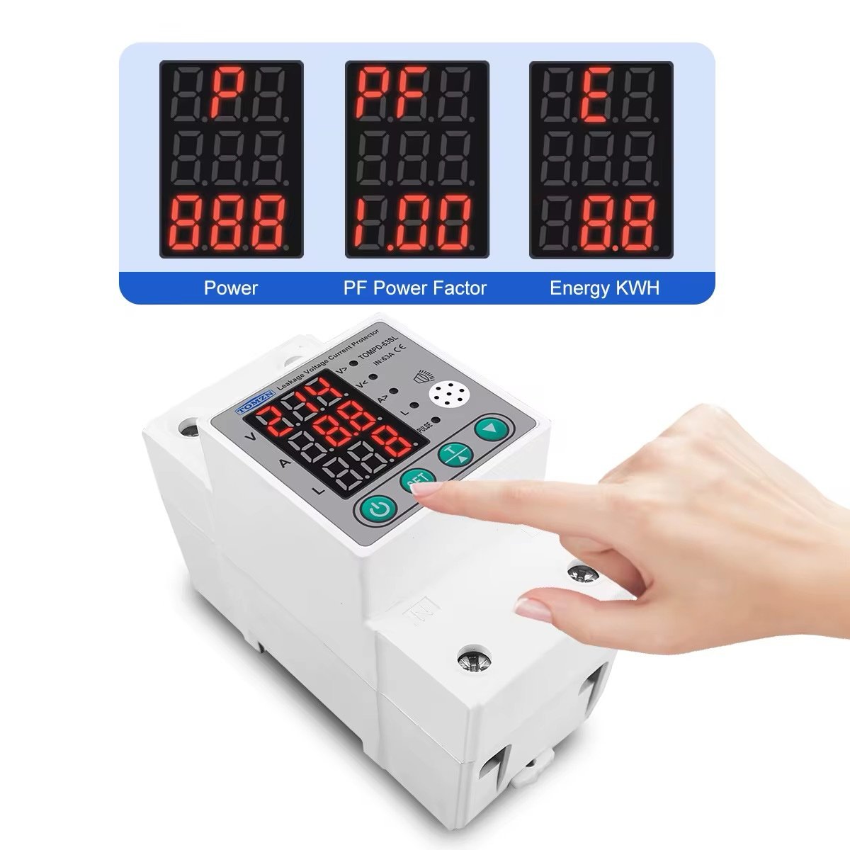 Tomzn Protector V/A/Leakage + KWH - Image 2
