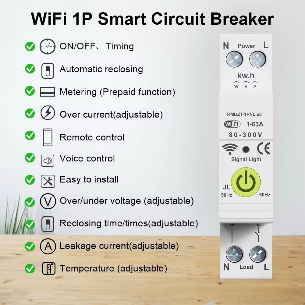 WiFi Smart Switch Breaker (Tuya/Smartlife) - Image 2