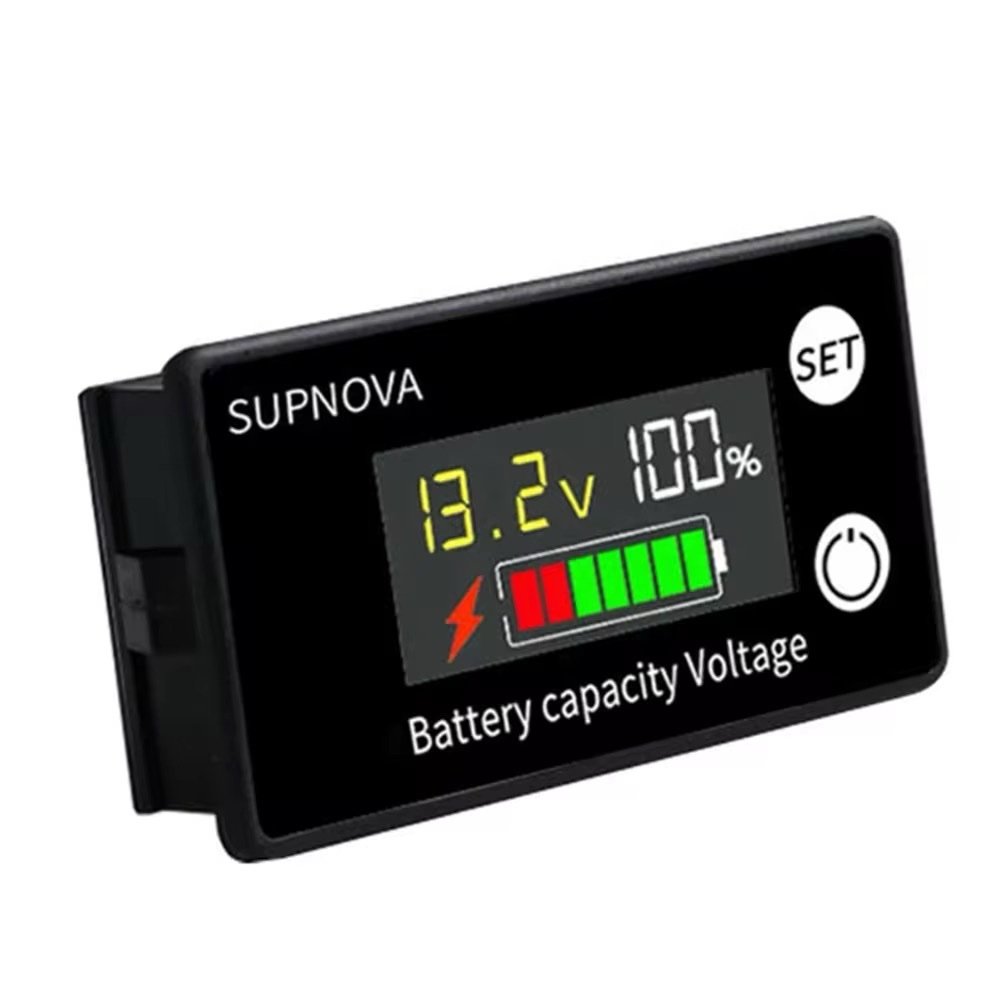 DC Battery Capacity & Voltage Indicator with Temp Sensor & Alarm - Image 2