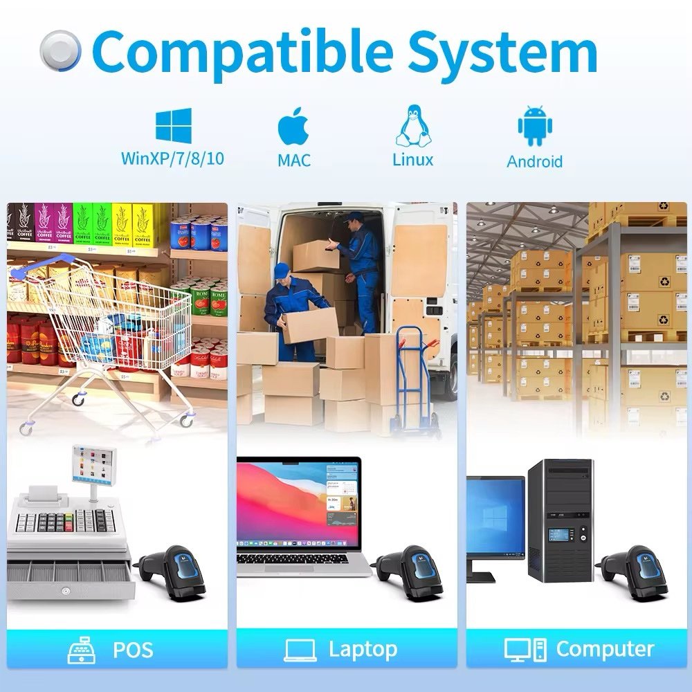 Wireless 2D CMOS Barcode Scanner / Reader - Image 4