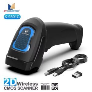Wireless 2D CMOS barcode scanner with USB cable and dongle