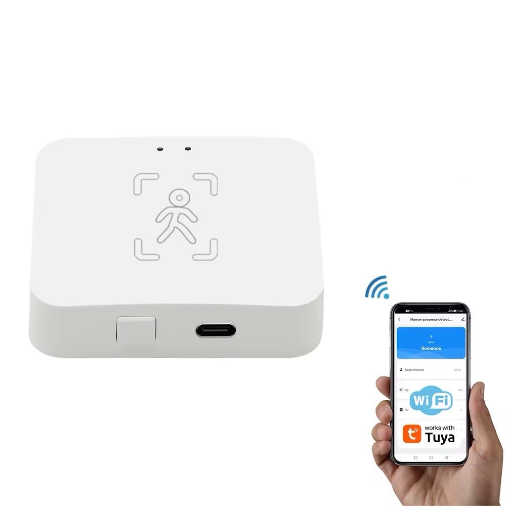 Smart Human Presence Sensor for motion detection, enhancing safety and automation in homes and businesses.